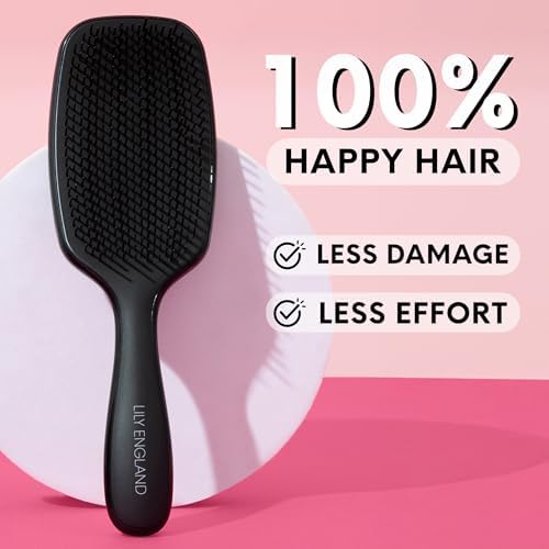 Black Detangling Brush - Wet & Dry Hair Brush for 2c, 3c, 4c Curly Hair - Image 5