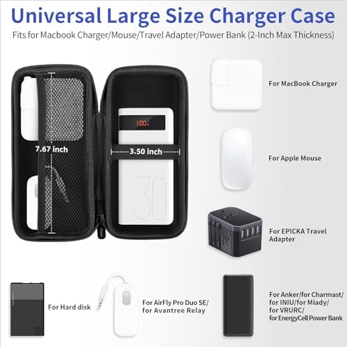 iMangoo Travel Essential Electronics Organizer Charger Case Carrying Pouch - Image 2