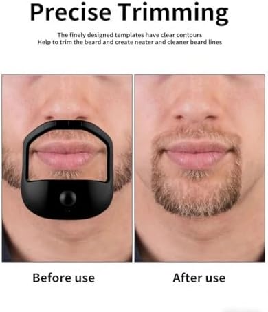 5 PCS Beard Shaper Set for Men - Goatee Shaper, Beard Lineup Tool, Beard Template & Stencil, Versatile Face Hair Styling Tool - Image 3