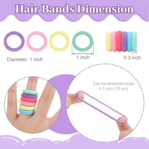 200 Pack Hair Ties BEoffer Baby Toddlers Girls Elastics Hair Band No Damage - Image 6