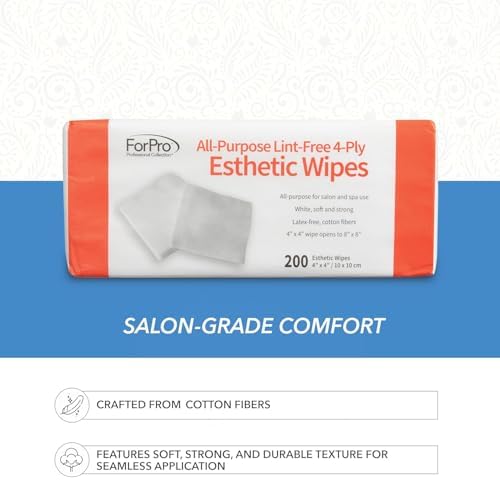 ForPro All-Purpose Lint-Free 4-Ply Esthetic Wipes, 200ct, 4"x4" - Image 3