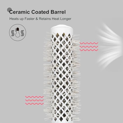 EAGLE FORTRESS Innovative Bristle Ceramic + Ionic Round Brush –Thermal Barrel – Fast-Drying Blowout Brush -43 - Image 3