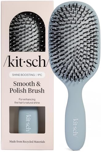 Kitsch Smooth & Polish Hair Brushes For Women and Men - Haze Blue by Kitsch