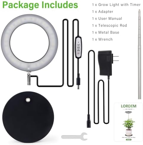 LORDEM Grow Light, Full Spectrum LED Desk Lamp for Plants - Image 7