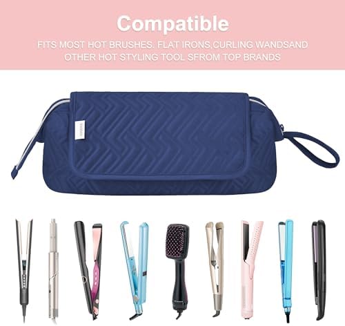 Leuded Hair Tools Travel Bag with Heat Resistant Mat for Shark Airwrap - Image 6