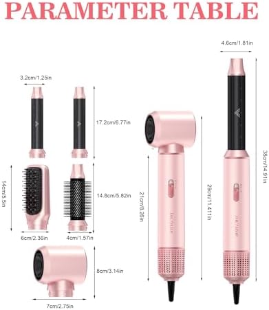 Dryhsip 5 in 1 Hair Styler & Wrap Air Curler, Low-Speed Hair Tools - Image 6