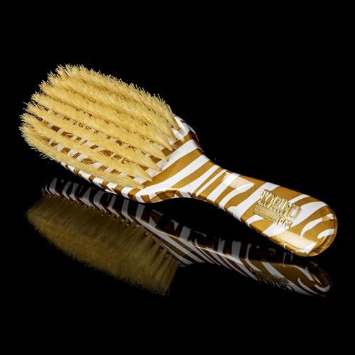 Torino Pro Wave Brush #253-7 Row Soft bristles Shower brush -100% Pure Boar Bristles - Great for laying down your 360 Waves - Image 4