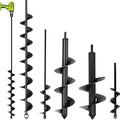 TCBWFY Garden Auger Drill Bit for Planting,Spiral Hole Drill Earth Post Umbrella Bulb Planter Auger for 3/8" Hex Drive 1.6"x9",1.6"x16.5",3.5"x16",4"x12",2"x32" by TCBWFY