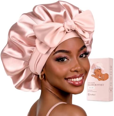 EverFoams Satin Curly Hair Bonnet for Sleeping Anti-Frizz by EverFoams