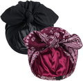 Ababalaya Satin Lined Beanies for Women Chemo Headwear Sleep Cap by Ababalaya