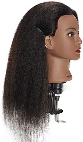 16-18 inch 100% Real Hair Mannequin Head for Hairdresser - Image 5