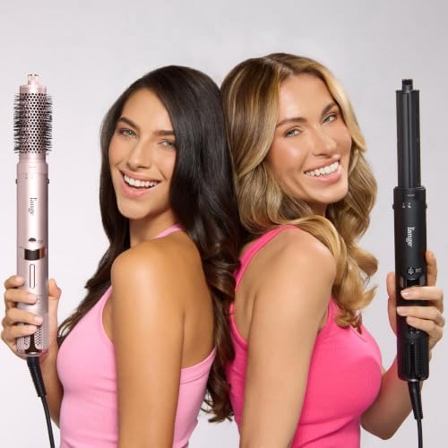 L'ANGE HAIR TurboStyle 5-in-1 Air Styler & Hair Dryer, Auto-Curlers, Blush - Image 5
