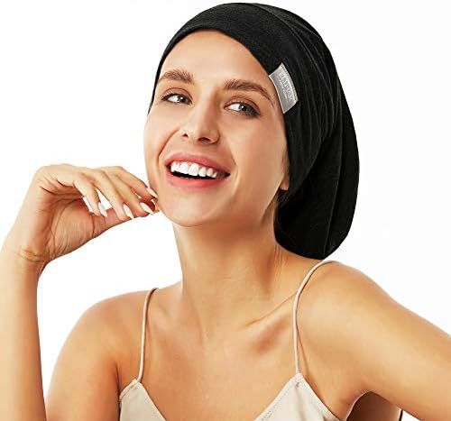 Beanie Sleep Hats Bonnet for Women Girls Curly Frizzy Hair Cover - Image 3