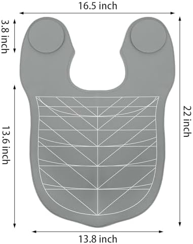 yarlung Hair Cutting Collar Silicone Salon Hair Cutting Guide Cape, Grey - Image 2