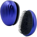 WYNK Mini Travel Detangling Hairbrush Detangler with Cover, Blue Violet by WYNK
