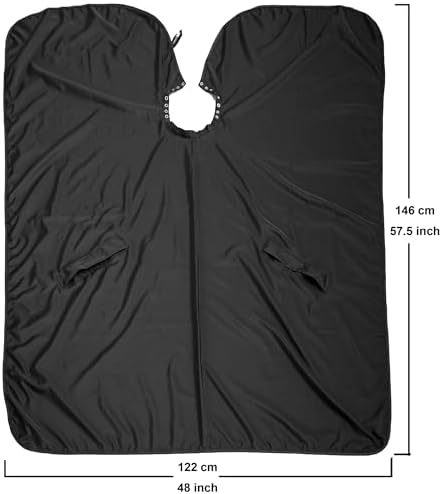 Waterproof Hairdresser Cutting Cape Lightweight with Two Slots Salon Cape Adjustable Neck Part for Adults and Youth - Image 6