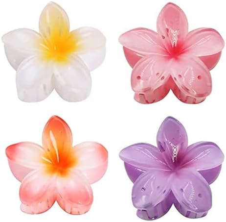 GQLV Large Claw Clips for Thick Hair - Strong Hold Nonslip Hawaiian Flower Hair Accessories, Banana Clip for Thin Hair by Firstchoiceforqualitylife