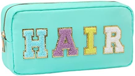 DYSHAYEN Small Cosmetic Bag, Mint Hair by DYSHAYEN
