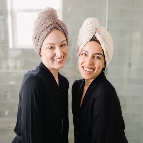 ROLSHOL 4 Pack Extra Large Microfiber Hair Towel Wraps for Women - Image 5