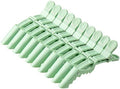 10pcs/set Croc Clips Transparent Plastic Hairdresser Clip Hair Styling Sectioning Barrettes Professional Non Slip Alligator Clip Salon DIY Accessories(10pcs-Avocado Green) by Liasun