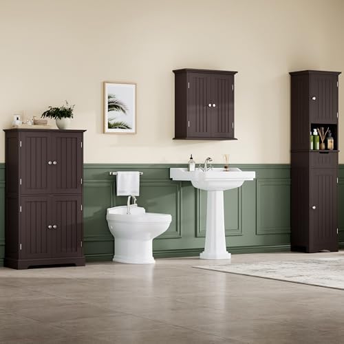 ChooChoo Bathroom Floor Cabinet with Adjustable Shelves - Image 5
