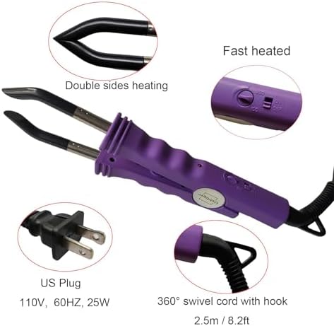 Keratin Hair Extension Tool Heat Set For Fusion Hair Extensions - Image 4