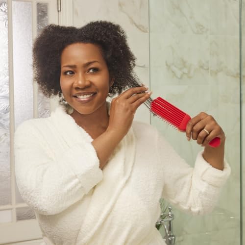 Red Detangler Brush by Felicia Leatherwood - For Kinky, Curly, Wavy 4c or Straight Hair - Tame Your Tangles Smooth Your Coils - Pain Free for All Ages - Image 5
