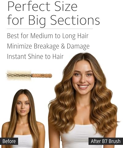 Ibiza Hair - Boar Bristle Round Brush (B7-70mm) - Image 3