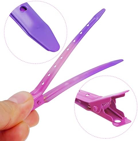 Bantoye 24Packs Duck Bill Clips 3.35Inch Metal Alligator Clip,Gradient Rose - Image 3