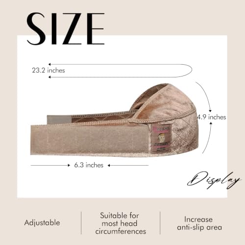 Dreamlover Wig Grip Band, Extra-Wide Non-Slip Area Headband, Tan, 1 PCS - Image 6