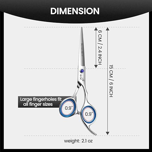 Hair Cutting Scissors, 6" Haircut Scissors - Image 4