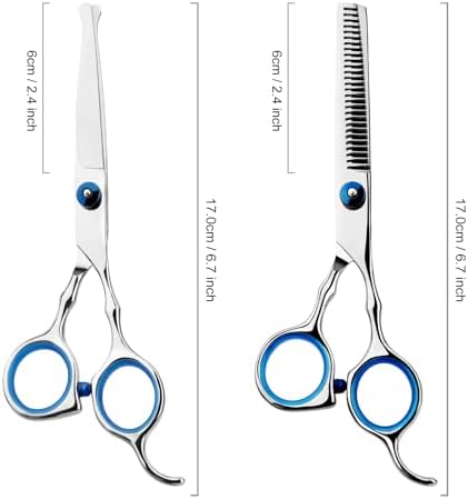 Hair Cutting Scissors Professional Home Haircutting Barber Salon Thinning Shears Kit with Comb and Case for Kids Boys Girls - Image 5