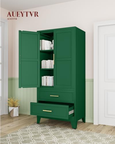 71" Metal Garage Storage Cabinet with 2 Doors 2 Adjustable Shelves - Image 2