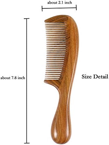 Louise Maelys 2 Pack Wooden Hair Combs, Wide and Fine Tooth Wooden Comb - Image 2