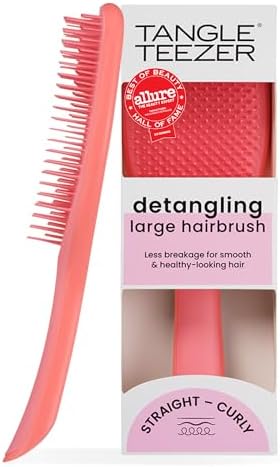 Tangle Teezer Large Ultimate Detangler Brush, Straight to Wavy, Salmon Pink by TangleTeezer