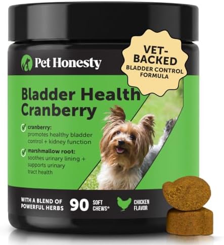 Pet Honesty Vet Recommended Cranberry Supplement for Dogs, 90 Ct, Chicken by PetHonesty