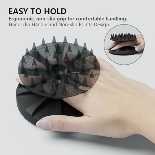 2 in 1 Shower Brush, BEAUTAIL Silicone Body Scrubber & Scalp Massager - Image 6