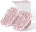 ecoed 2 PC Scalp Massager Shampoo Brush, Scalp Scrubber & Exfoliator(Pink) by ECOED