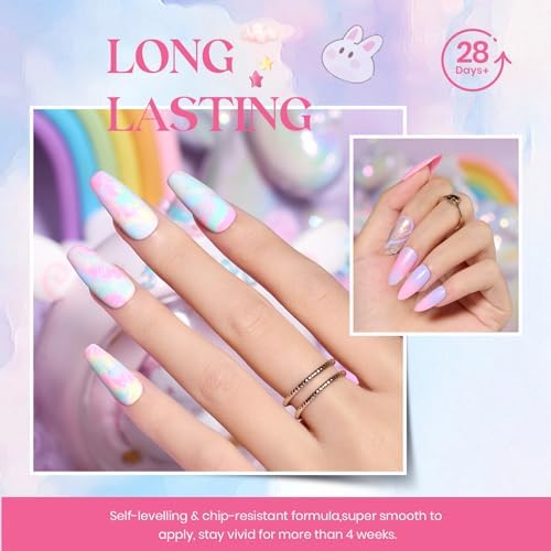 Beetles Gel Nail Polish Set, 24 PCS 20 Colors Pastel Macaron Gel Polish Kit - Image 6