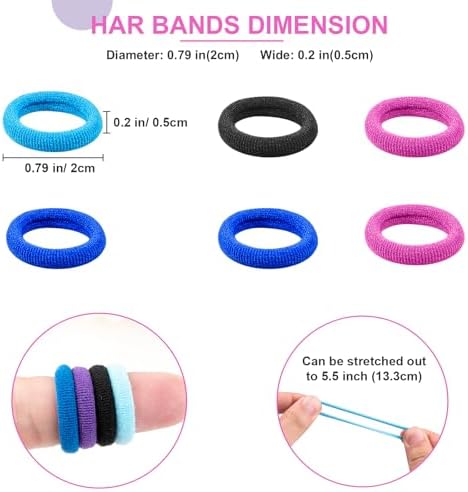 TVINLIK 400 PCS Baby Hair Ties – No Damage Elastic Ponytail Holders - Image 4