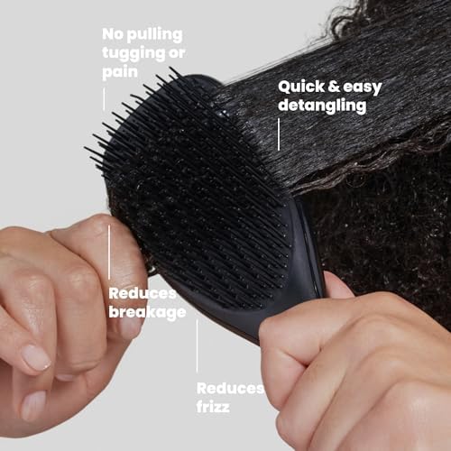 Tangle Teezer Ultimate Detangler Curly Hair Brush, 3C to 4C, Black - Image 4
