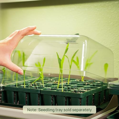 Vego garden Seedling Dome Cover 10" x 10" Food-Grade PET Plastic with Drip Irrigation & Vented Airflow for Seeds Growing Starting (16-Pack) - Image 3