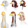 4Pcs Porch Goose Wigs Set Porch Goose Outfits Accessories for Outdoor Statue Accessories Garden Patio Yard Goosey Decoration (6pcs Set) by Unknown