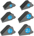 Clipper Guards for Wahl 10 12 14 16 18 20 Hair Clipper Guards 6pcs Extra Long Clipper Guard Attachments 2.5 Inch Clipper Guides Multiple Sizes Universal 2.5", 2.25", 2", 1.75", 1.5", 1.25" (Dark Gray) by CR8GR8