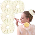 Ivyu Microfiber Hair Drying Scrunchies Towel Fiber - Buns Large Big Jumbo Scrunchie for Curl Hair for Shower Wet Anti Frizz Hair Products Absorbent Fast Terry Cloth Sleep Scrunchy for Women Girls by Ivyu