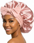 VarCozy Adjustable Double Layer Satin Bonnet for Sleeping to Reduce Frizz by VarCozy