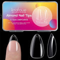 Krofaue 240PCS Almond Nail Tips, Flexible Gel Clear False Nails, 12 Sizes by krofaue