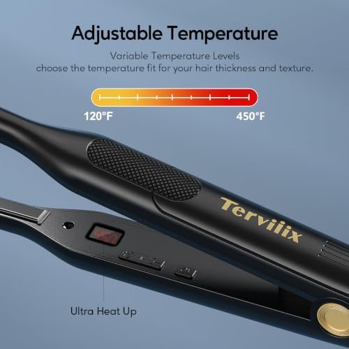 Terviiix Pencil Flat Iron for Edges & Short Hair, 3/10 Inch - Image 3