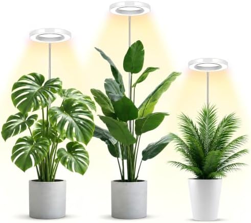 LBW Grow Lights for Indoor Plants, 6.3" Full Spectrum Grow Light, 72 LEDs by LBW