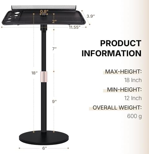Hair Extension Holder Braiding Rack Stand - Adjustable Height Tripod Hair Organizer for Braiding Hair, Wigs, Extensions, Tinsel & Bangs | Portable Storage Display for Salon, Barber Shop & Home Use - Image 2